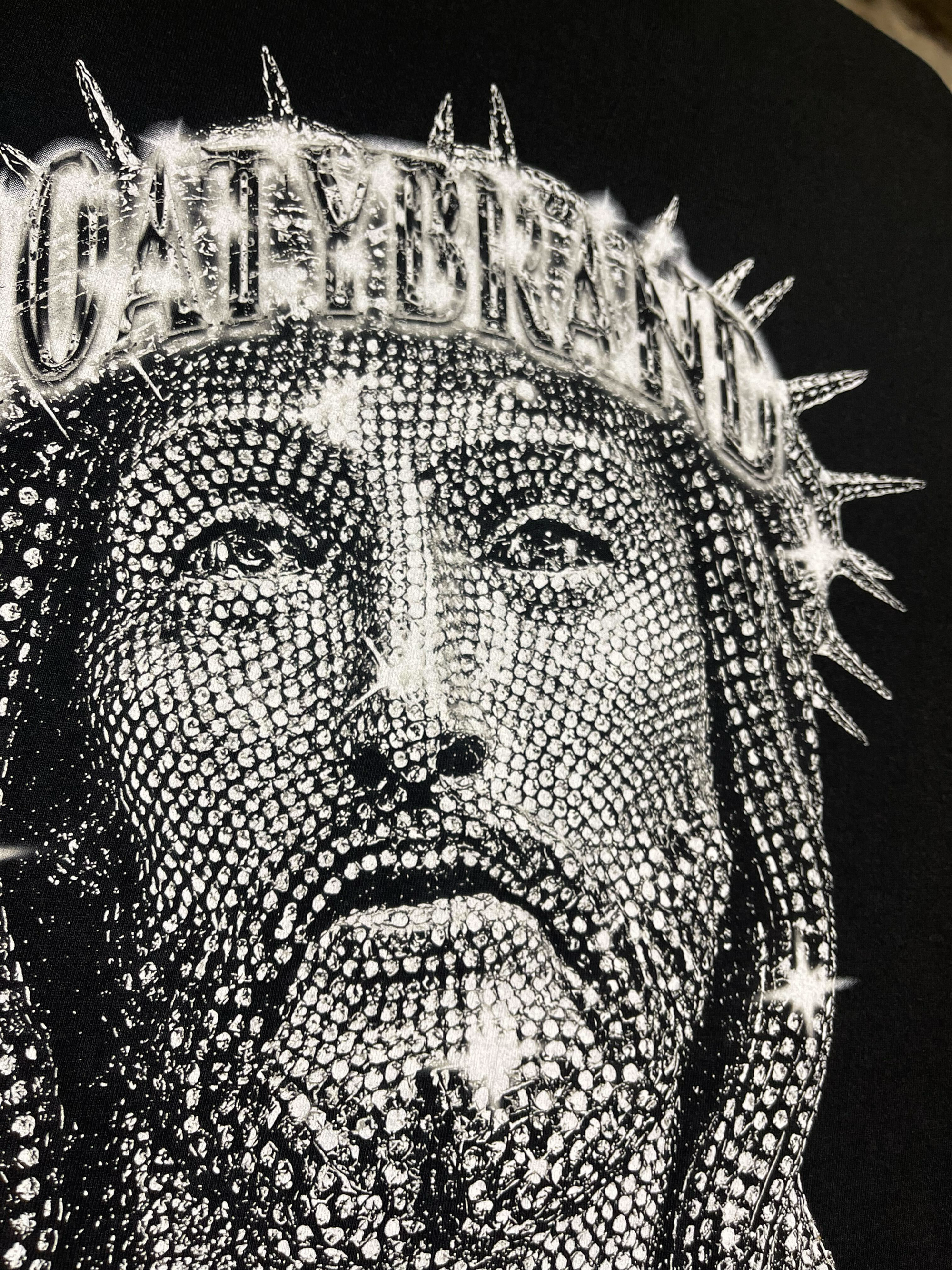 10LORD white- La Apparel oversized Shoulder Drop -  T-shirt