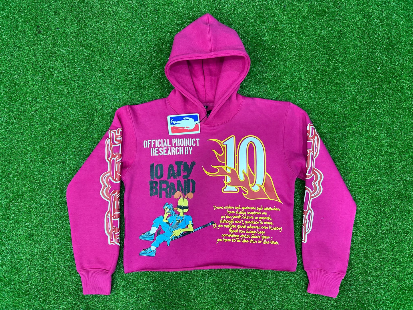 Research 10 hoodies