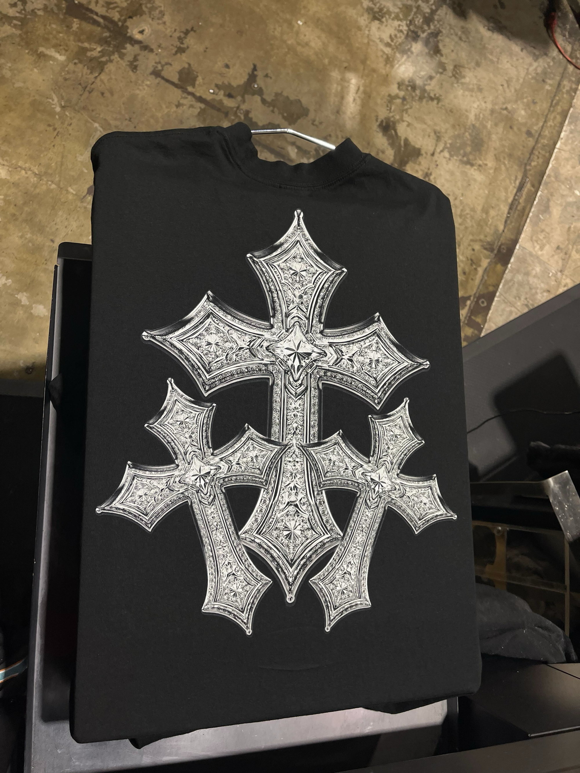 10LORD white- La Apparel oversized Shoulder Drop -  T-shirt