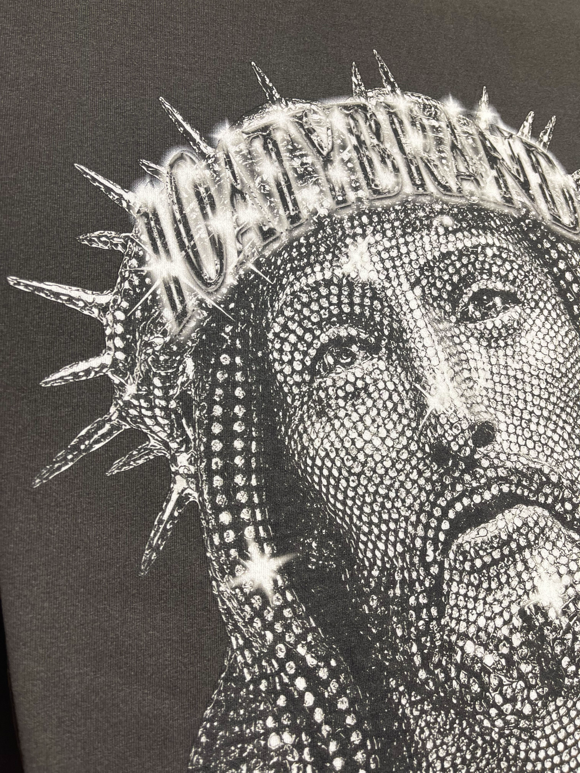 10LORD white- La Apparel oversized Shoulder Drop -  T-shirt